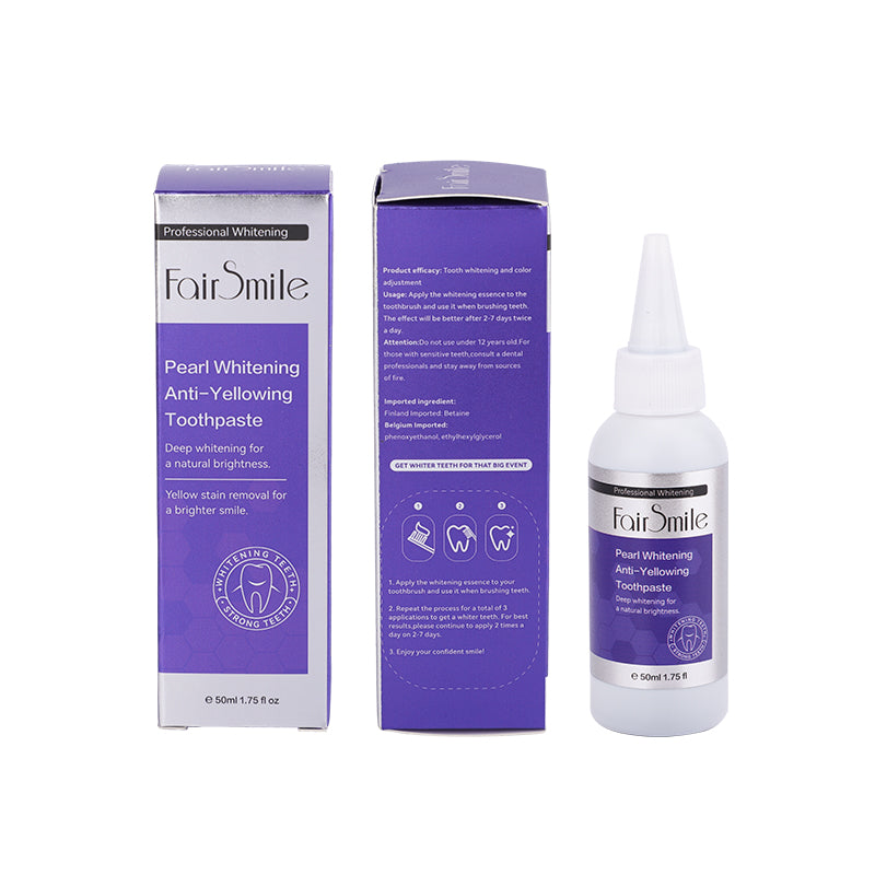 Fair Smile Organic Whitening Toothpaste Anti Yellow Refreshing Cleaning Teeth Oral Care Purple Teeth Paste