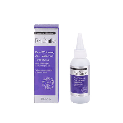 Fair Smile Organic Whitening Toothpaste Anti Yellow Refreshing Cleaning Teeth Oral Care Purple Teeth Paste